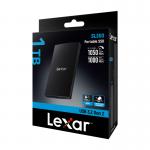SSD extern Lexar SL300, 1TB, USB 3.2 Gen 2 Type C, Citire 1050 MB/s, Scriere 1000 MB/s, Negru 6 - lerato.ro