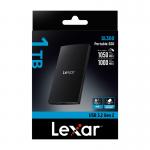 SSD extern Lexar SL300, 1TB, USB 3.2 Gen 2 Type C, Citire 1050 MB/s, Scriere 1000 MB/s, Negru 7 - lerato.ro