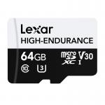 Card de memorie Lexar High-Endurance, microSDHC / microSDXC, 64GB, clasa 10 / U3 / A2, Citire 100 MB/s, Scriere 35 MB/s, Negru 2 - lerato.ro