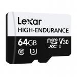 Card de memorie Lexar High-Endurance, microSDHC / microSDXC, 64GB, clasa 10 / U3 / A2, Citire 100 MB/s, Scriere 35 MB/s, Negru 3 - lerato.ro