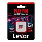 Card de memorie Lexar Play Pro, MicroSD Express 7.1, 512GB, clasa V30 / U3 / A2, Citire 160 MB/s, Scriere 100 MB/s, Graphics 6 - lerato.ro