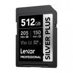 Card de memorie Lexar Professional SILVER PLUS SDXC, SD, 512GB, clasa U3, Citire 205 MB/s, Scriere 150 MB/s, Negru 4 - lerato.ro