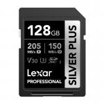 Card de memorie Lexar Professional SILVER PLUS SDXC, SD, 128GB, clasa U3, Citire 205 MB/s, Scriere 150 MB/s, Negru 2 - lerato.ro