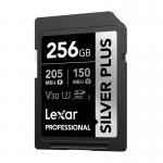 Card de memorie Lexar Professional SILVER PLUS SDXC, SD, 256GB, clasa U3, Citire 205 MB/s, Scriere 150 MB/s, Negru 4 - lerato.ro
