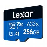Card de memorie Lexar High-Performance 633x, microSDXC, 256GB, clasa 10, Citire 100 MB/s, Scriere 45 MB/s, Adaptor SD inclus, Graphics 4 - lerato.ro