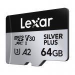 Card de memorie Lexar Professional SILVER PLUS, microSDXC, 64GB, clasa 10, Citire 205 MB/s, Scriere 150 MB/s, Adaptor SD inclus, Negru 5 - lerato.ro