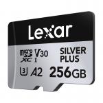 Card de memorie Lexar Professional SILVER PLUS, microSDXC, 256GB, clasa 10, Citire 205 MB/s, Scriere 150 MB/s, Adaptor SD inclus, Negru 5 - lerato.ro