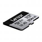 Card de memorie Lexar Professional SILVER PLUS, microSDXC, 256GB, clasa 10, Citire 205 MB/s, Scriere 150 MB/s, Adaptor SD inclus, Negru 6 - lerato.ro