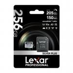 Card de memorie Lexar Professional SILVER PLUS, microSDXC, 256GB, clasa 10, Citire 205 MB/s, Scriere 150 MB/s, Adaptor SD inclus, Negru 7 - lerato.ro