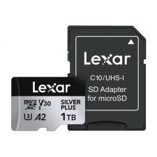 Card de memorie Lexar Professional SILVER PLUS, microSDXC, 1TB, clasa 10, Citire 205 MB/s, Scriere 150 MB/s, Adaptor SD inclus, Negru
