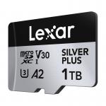 Card de memorie Lexar Professional SILVER PLUS, microSDXC, 1TB, clasa 10, Citire 205 MB/s, Scriere 150 MB/s, Adaptor SD inclus, Negru 4 - lerato.ro