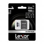 Card de memorie Lexar Professional SILVER PLUS, microSDXC, 1TB, clasa 10, Citire 205 MB/s, Scriere 150 MB/s, Adaptor SD inclus, Negru 7 - lerato.ro