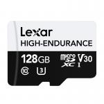 Card de memorie Lexar High-Endurance, microSDHC / microSDXC, 128GB, clasa 10 / U3 / V30, Citire 100 MB/s, Scriere 35 MB/s, Negru 2 - lerato.ro