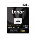 Card de memorie Lexar High-Endurance, microSDHC / microSDXC, 128GB, clasa 10 / U3 / V30, Citire 100 MB/s, Scriere 35 MB/s, Negru 4 - lerato.ro