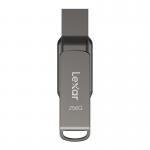 Memorie USB Lexar JumpDrive Dual Drive D400, 256GB, Viteza 130 MB/s, USB-C / USB-A, Gri 3 - lerato.ro