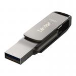 Memorie USB Lexar JumpDrive Dual Drive D400, 256GB, Viteza 130 MB/s, USB-C / USB-A, Gri 6 - lerato.ro
