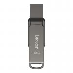 Memorie USB Lexar JumpDrive Dual Drive D400, 128GB, Viteza 130 MB/s, USB-C / USB-A, Gri 3 - lerato.ro