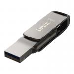 Memorie USB Lexar JumpDrive Dual Drive D400, 128GB, Viteza 130 MB/s, USB-C / USB-A, Gri 6 - lerato.ro