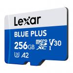 Card de memorie Lexar BLUE PLUS, microSDXC, 256GB, clasa V30, Citire 170 MB/s, Albastru 3 - lerato.ro