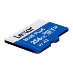 Card de memorie Lexar BLUE PLUS, microSDXC, 256GB, clasa V30, Citire 170 MB/s, Albastru 4 - lerato.ro