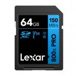 Card de memorie Lexar Professional 800x Pro SDXC, SD, 64GB, clasa 10 / U3 / V30, Citire 150 MB/s, Negru 2 - lerato.ro