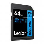Card de memorie Lexar Professional 800x Pro SDXC, SD, 64GB, clasa 10 / U3 / V30, Citire 150 MB/s, Negru 3 - lerato.ro