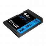 Card de memorie Lexar Professional 800x Pro SDXC, SD, 64GB, clasa 10 / U3 / V30, Citire 150 MB/s, Negru 6 - lerato.ro