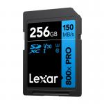 Card de memorie Lexar Professional 800x Pro SDXC, SD, 256GB, clasa 10 / U3 / V30, Citire 150 MB/s, Scriere 45 MB/s, Negru 3 - lerato.ro