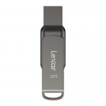 Memorie USB Lexar JumpDrive Dual Drive D400, 32GB, USB 3.1, USB-C / USB-A, Viteza 100 MB/s, Gri 3 - lerato.ro