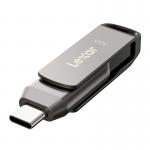 Memorie USB Lexar JumpDrive Dual Drive D400, 32GB, USB 3.1, USB-C / USB-A, Viteza 100 MB/s, Gri 7 - lerato.ro