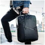 Rucsac pentru laptop Lexon Challenger, 15 inch, Capacitate 16L, Waterproof, Negru 8 - lerato.ro