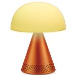 Lampa LED 2in1 Lexon Mina Audio L, Difizor 5W, Lumina cu 7 culori, Bluetooth, USB-C, Portocaliu 4 - lerato.ro