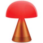 Lampa LED 2in1 Lexon Mina Audio L, Difizor 5W, Lumina cu 7 culori, Bluetooth, USB-C, Portocaliu 6 - lerato.ro