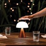 Lampa LED 2in1 Lexon Mina Audio L, Difizor 5W, Lumina cu 7 culori, Bluetooth, USB-C, Portocaliu 9 - lerato.ro