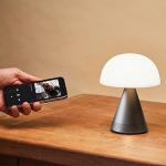 Lampa LED 2in1 Lexon Mina Audio L, Difizor 5W, Lumina cu 7 culori, Bluetooth, USB-C, Gunmetal 11 - lerato.ro