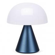 Lampa LED Lexon Mina M, Lumina cu 7 culori, Autonomie 24h, IPX4, USB-C, Dark Blue