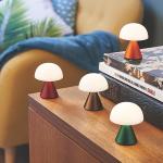 Lampa LED Lexon Mina Mini, Luminozitate ajustabila, USB-C, Dark Red 7 - lerato.ro