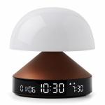 Ceas cu alarma 3in1 Lexon Mina Sunrise, Lampa LED cu 9 culori, Display Digital, 2000mAh, USB-C, Maro 2 - lerato.ro