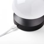 Ceas cu alarma 3in1 Lexon Mina Sunrise, Lampa LED cu 9 culori, Display Digital, 2000mAh, USB-C, Gunmetal 12 - lerato.ro
