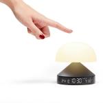 Ceas cu alarma 3in1 Lexon Mina Sunrise, Lampa LED cu 9 culori, Display Digital, 2000mAh, USB-C, Gunmetal 13 - lerato.ro