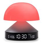 Ceas cu alarma 3in1 Lexon Mina Sunrise, Lampa LED cu 9 culori, Display Digital, 2000mAh, USB-C, Gunmetal 5 - lerato.ro