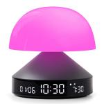 Ceas cu alarma 3in1 Lexon Mina Sunrise, Lampa LED cu 9 culori, Display Digital, 2000mAh, USB-C, Gunmetal 9 - lerato.ro