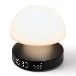 Ceas cu alarma 3in1 Lexon Mina Sunrise, Lampa LED cu 9 culori, Display Digital, 2000mAh, USB-C, Gunmetal 11 - lerato.ro