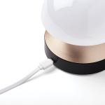 Ceas cu alarma 3in1 Lexon Mina Sunrise, Lampa LED cu 9 culori, Display Digital, 2000mAh, USB-C, Gold 13 - lerato.ro