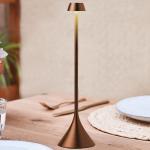 Lampa LED Lexon Steli Shade, Luminozitate ajustabila, Autonomie 10h, IPX4, USB-C, Maro 15 - lerato.ro