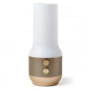 Lampa LED 3in1 Lexon Terrace, Difuzor Bluetooth, Functie Powerbank, 4000mAh, Autonomie 24h, 2xUSB-A, 1x USB-C, Gold