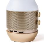 Lampa LED 3in1 Lexon Terrace, Difuzor Bluetooth, Functie Powerbank, 4000mAh, Autonomie 24h, 2xUSB-A, 1x USB-C, Gold 15 - lerato.ro