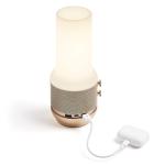 Lampa LED 3in1 Lexon Terrace, Difuzor Bluetooth, Functie Powerbank, 4000mAh, Autonomie 24h, 2xUSB-A, 1x USB-C, Gold 18 - lerato.ro