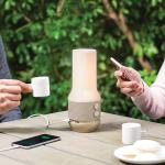 Lampa LED 3in1 Lexon Terrace, Difuzor Bluetooth, Functie Powerbank, 4000mAh, Autonomie 24h, 2xUSB-A, 1x USB-C, Gold 19 - lerato.ro