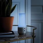 Lampa LED 3in1 Lexon Terrace, Difuzor Bluetooth, Functie Powerbank, 4000mAh, Autonomie 24h, 2xUSB-A, 1x USB-C, Gri 20 - lerato.ro